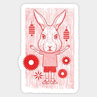 Chinese Year Of The Rabbit Sticker